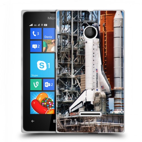 Дизайнерский пластиковый чехол для Microsoft Lumia 435 Космодром