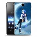 Дизайнерский пластиковый чехол для Sony Xperia TX Луна