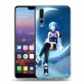 Дизайнерский силиконовый с усиленными углами чехол для Huawei P20 Pro Луна