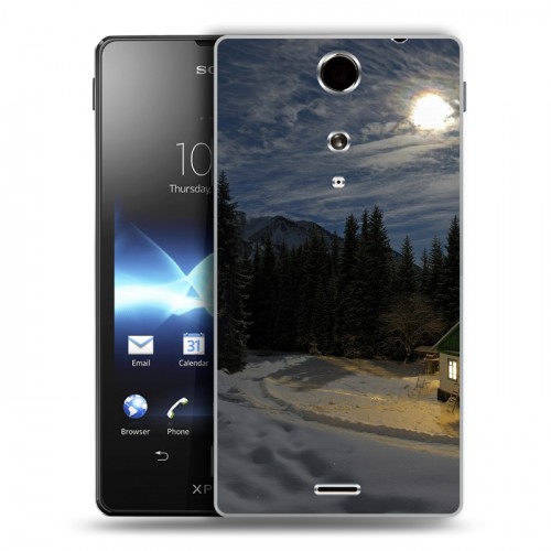 Дизайнерский пластиковый чехол для Sony Xperia TX Луна