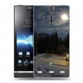 Дизайнерский пластиковый чехол для Sony Xperia S Луна