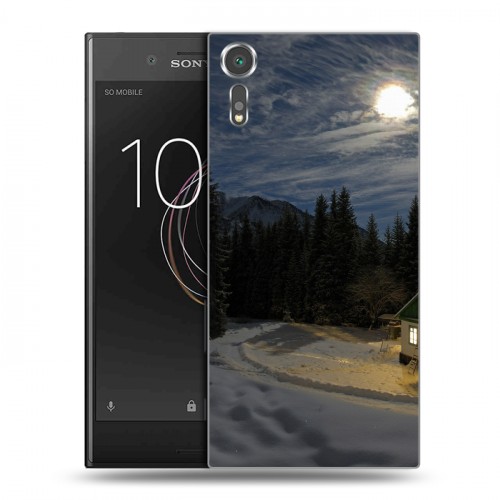 Дизайнерский пластиковый чехол для Sony Xperia XZs Луна