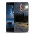 Дизайнерский пластиковый чехол для Nokia 8 Луна