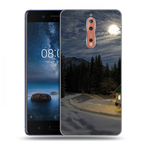 Дизайнерский пластиковый чехол для Nokia 8 Луна