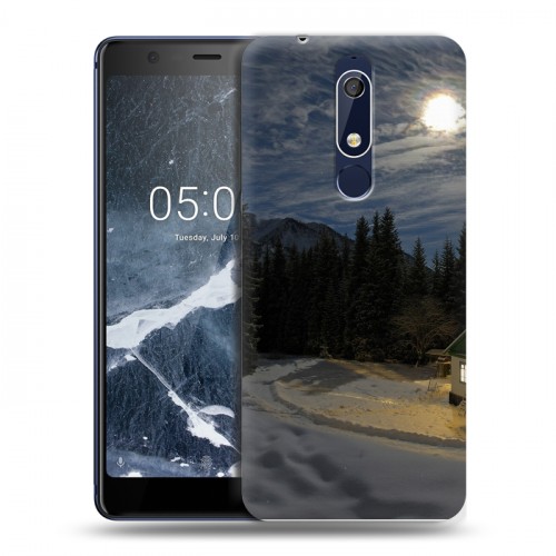 Дизайнерский пластиковый чехол для Nokia 5.1 Луна