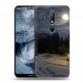 Дизайнерский пластиковый чехол для Nokia 6.1 Plus Луна