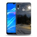 Дизайнерский пластиковый чехол для Huawei Y6 (2019) Луна