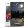 Дизайнерский пластиковый чехол для Sony Xperia E Луна