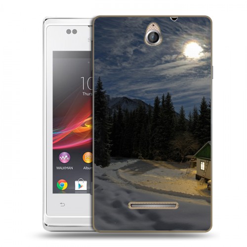 Дизайнерский пластиковый чехол для Sony Xperia E Луна