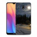 Дизайнерский силиконовый с усиленными углами чехол для Xiaomi RedMi 8A Луна