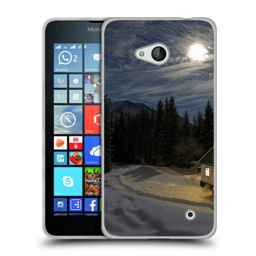 Дизайнерский пластиковый чехол для Microsoft Lumia 640 Луна