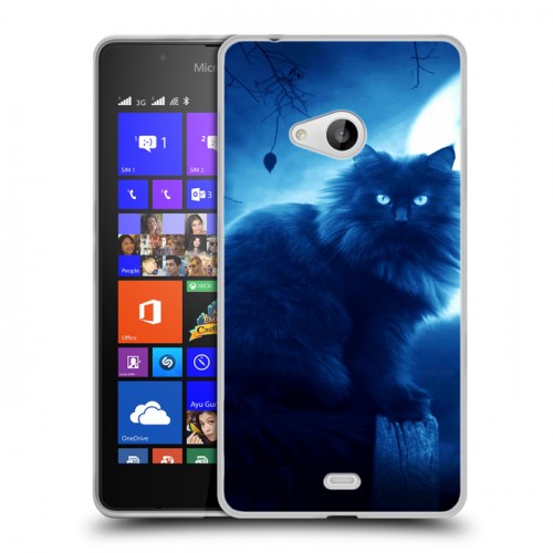 Дизайнерский пластиковый чехол для Microsoft Lumia 540 Луна