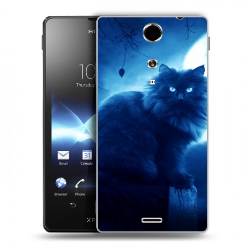 Дизайнерский пластиковый чехол для Sony Xperia TX Луна