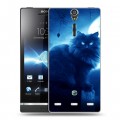 Дизайнерский пластиковый чехол для Sony Xperia S Луна