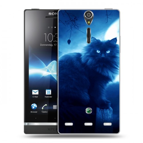 Дизайнерский пластиковый чехол для Sony Xperia S Луна