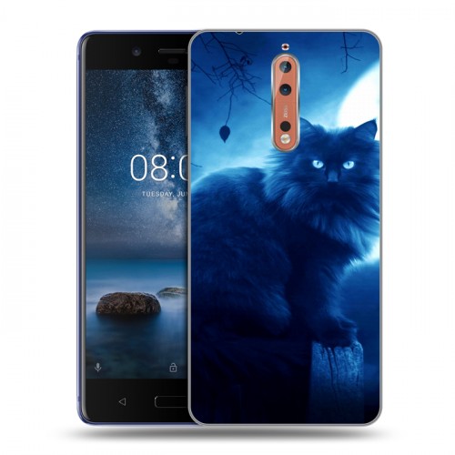 Дизайнерский пластиковый чехол для Nokia 8 Луна