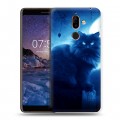 Дизайнерский пластиковый чехол для Nokia 7 Plus Луна