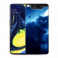 Дизайнерский пластиковый чехол для Samsung Galaxy A80 Луна