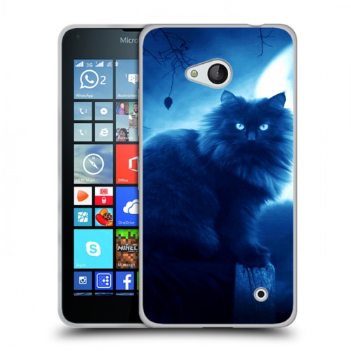 Дизайнерский пластиковый чехол для Microsoft Lumia 640 Луна