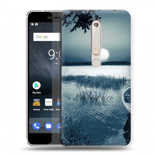 Дизайнерский пластиковый чехол для Nokia 6 (2018) Луна
