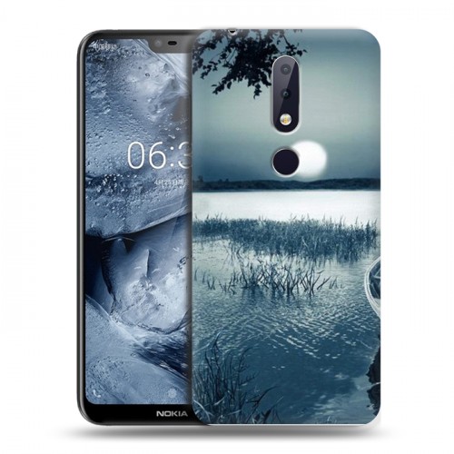 Дизайнерский силиконовый чехол для Nokia 6.1 Plus Луна