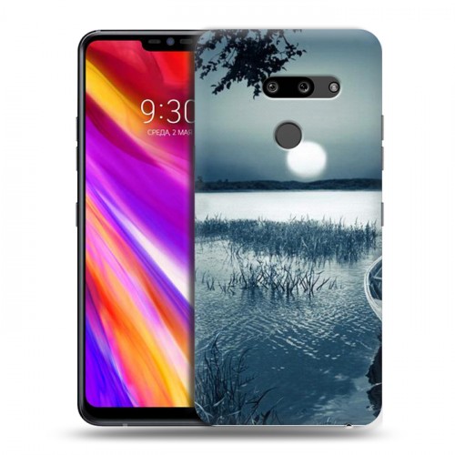 Дизайнерский пластиковый чехол для LG G8 ThinQ Луна