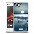 Дизайнерский пластиковый чехол для Sony Xperia L Луна