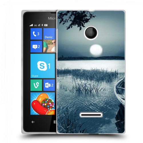 Дизайнерский пластиковый чехол для Microsoft Lumia 435 Луна