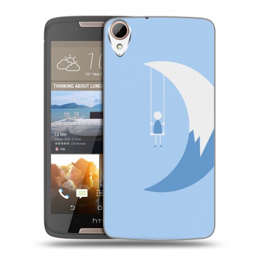Дизайнерский пластиковый чехол для HTC Desire 828 Луна