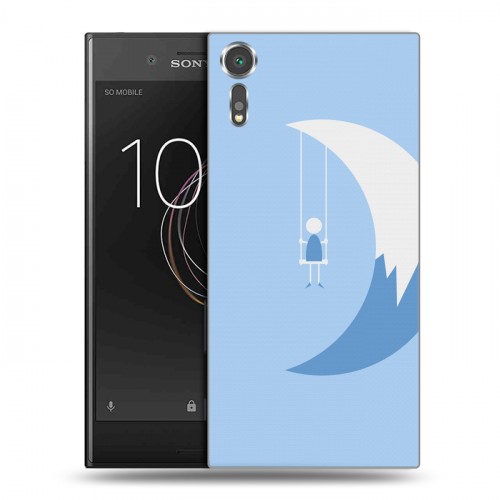 Дизайнерский пластиковый чехол для Sony Xperia XZs Луна