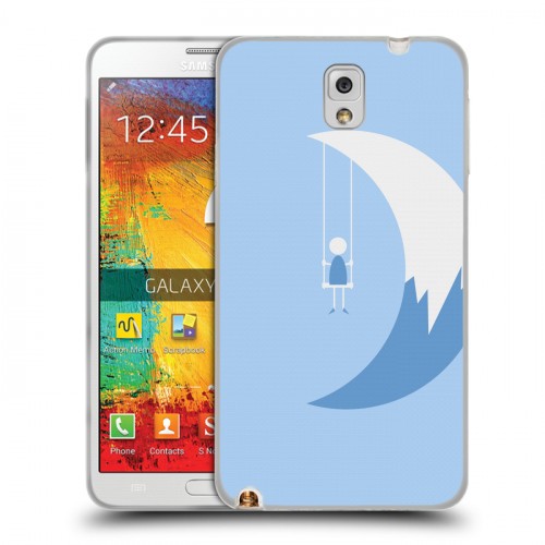 Дизайнерский пластиковый чехол для Samsung Galaxy Note 3 Луна