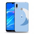 Дизайнерский пластиковый чехол для Huawei Y6 (2019) Луна