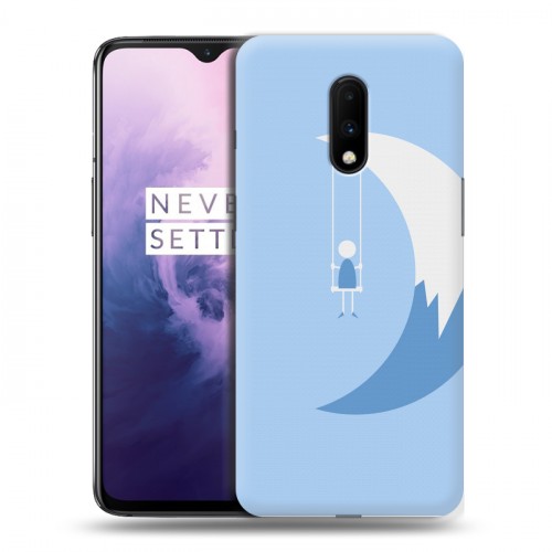 Дизайнерский пластиковый чехол для OnePlus 7 Луна