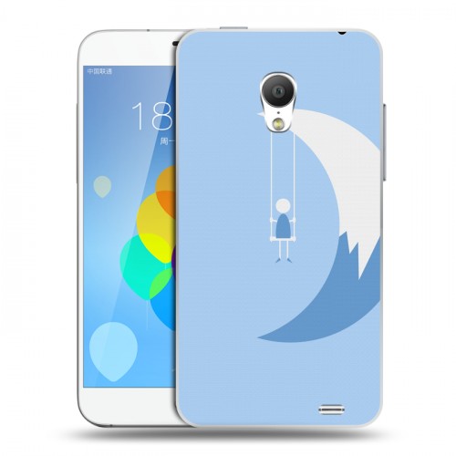 Дизайнерский силиконовый чехол для  Meizu MX3 Луна