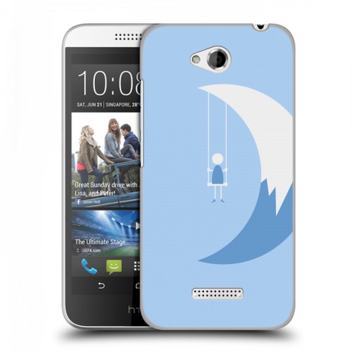 Дизайнерский пластиковый чехол для HTC Desire 616 Луна