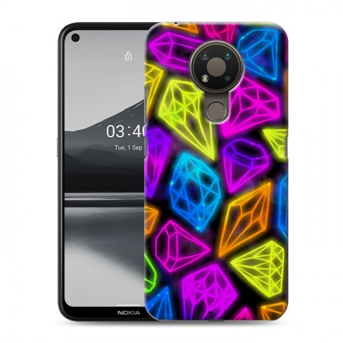 Дизайнерский силиконовый чехол для Nokia 3.4 Яркие алмазы