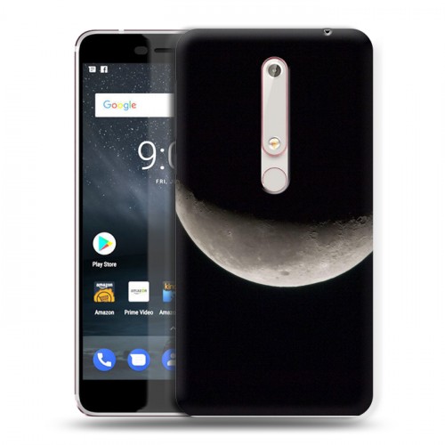Дизайнерский пластиковый чехол для Nokia 6 (2018) Луна