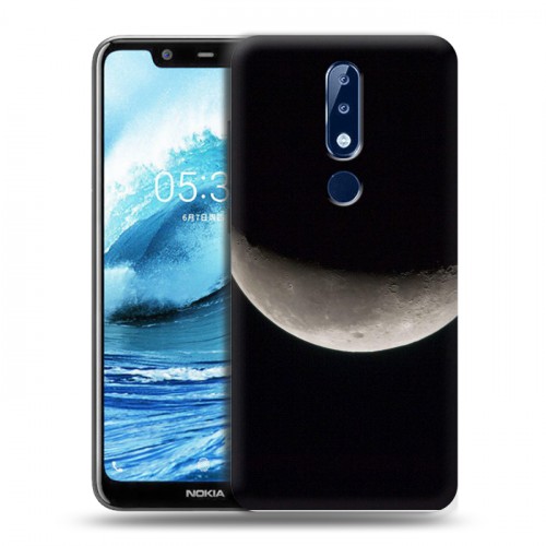 Дизайнерский пластиковый чехол для Nokia 5.1 Plus Луна