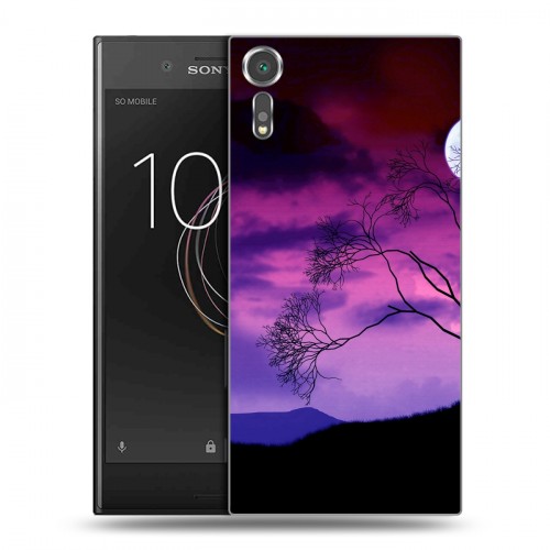 Дизайнерский пластиковый чехол для Sony Xperia XZs Луна