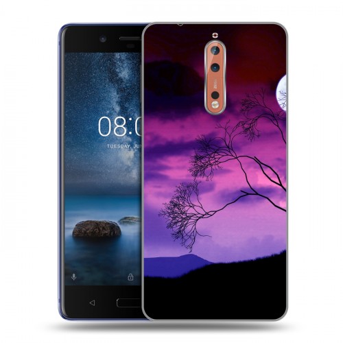 Дизайнерский пластиковый чехол для Nokia 8 Луна