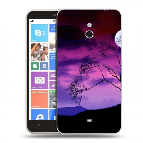 Дизайнерский пластиковый чехол для Nokia Lumia 1320 Луна