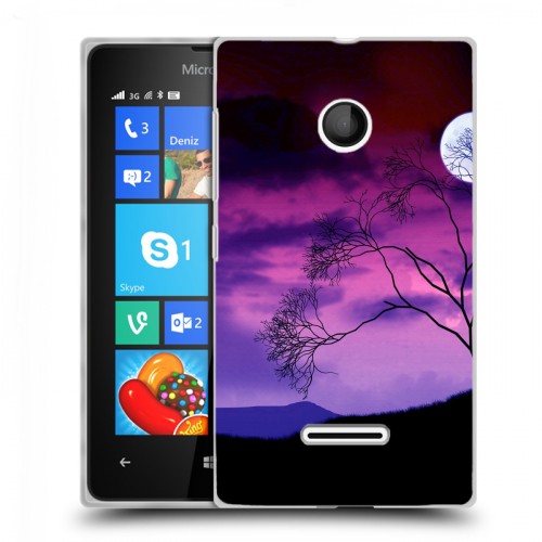 Дизайнерский пластиковый чехол для Microsoft Lumia 435 Луна