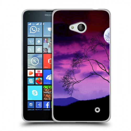 Дизайнерский пластиковый чехол для Microsoft Lumia 640 Луна