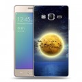 Дизайнерский пластиковый чехол для Samsung Z3 Луна