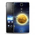 Дизайнерский пластиковый чехол для Sony Xperia TX Луна