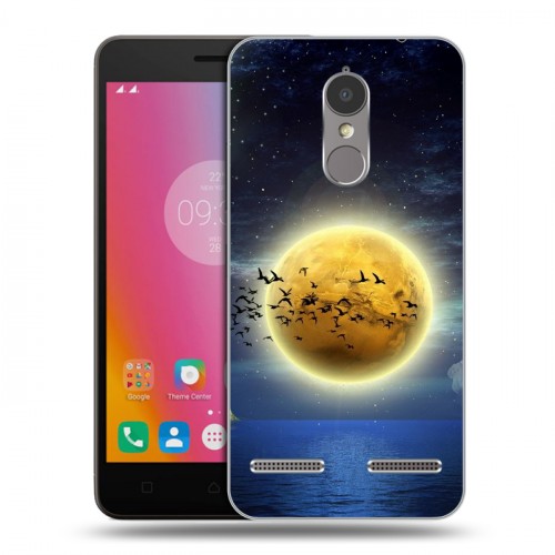 Дизайнерский пластиковый чехол для Lenovo K6 Луна