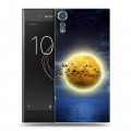 Дизайнерский пластиковый чехол для Sony Xperia XZs Луна