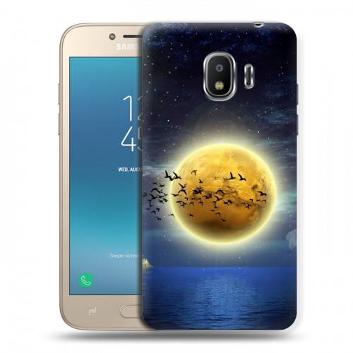 Дизайнерский пластиковый чехол для Samsung Galaxy J2 (2018) Луна