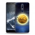 Дизайнерский пластиковый чехол для Nokia 5.1 Луна