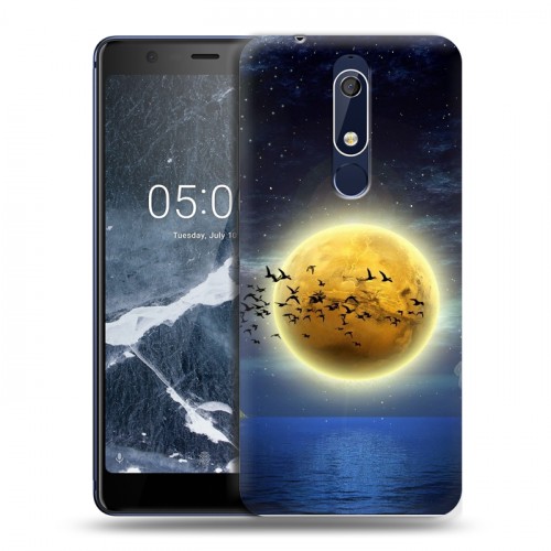 Дизайнерский пластиковый чехол для Nokia 5.1 Луна